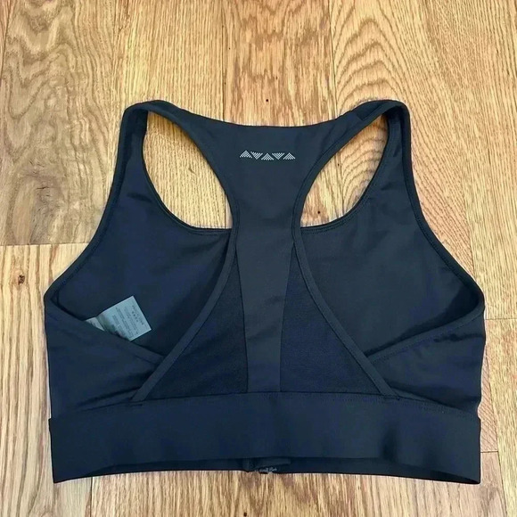 Wandoak Athletic Black Sports Bra Front Zipper M - Picture 4 of 6